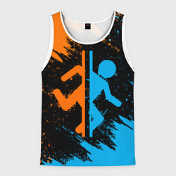 Майка-безрукавка мужская PORTAL, цвет: 3D-белый