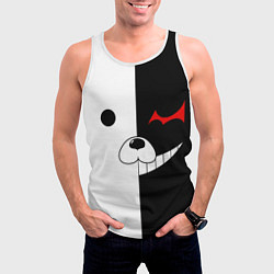 Майка-безрукавка мужская Monokuma, цвет: 3D-белый — фото 2
