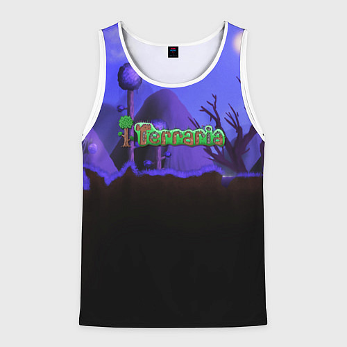 Мужская майка без рукавов TERRARIA / 3D-Белый – фото 1