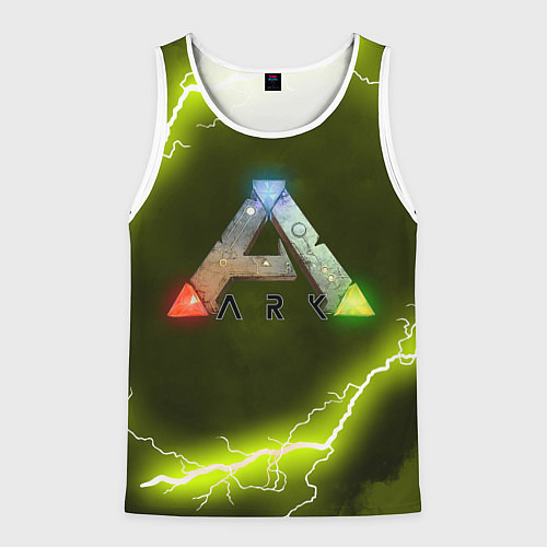 Мужская майка без рукавов Ark Survival Evolved / 3D-Белый – фото 1