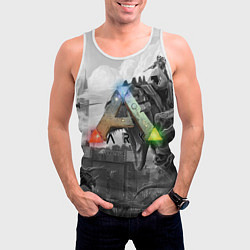 Майка-безрукавка мужская Ark Survival Evolved, цвет: 3D-белый — фото 2