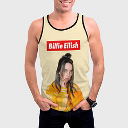 Майка-безрукавка мужская BILLIE EILISH, цвет: 3D-черный — фото 2