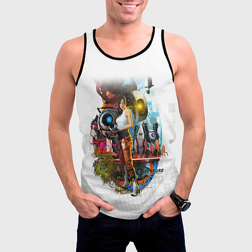 Мужская майка без рукавов PORTAL / 3D-Черный – фото 3