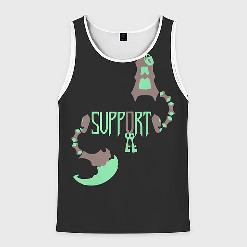 Мужская майка без рукавов Support / 3D-Белый – фото 1