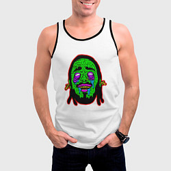 Майка-безрукавка мужская Post Malone, цвет: 3D-черный — фото 2