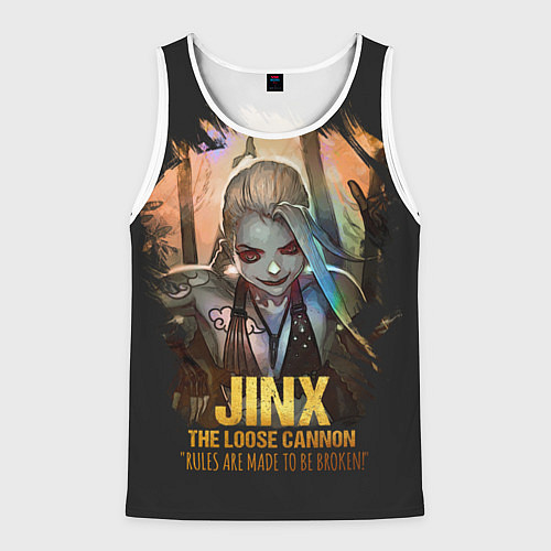 Мужская майка без рукавов Jinx / 3D-Белый – фото 1