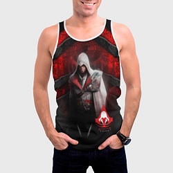 Майка-безрукавка мужская Assasin's creed, цвет: 3D-белый — фото 2