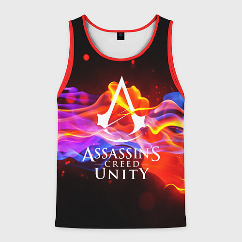 Мужская майка без рукавов Assassin’s Creed: Unity / 3D-Красный – фото 1