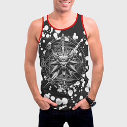 Майка-безрукавка мужская Ведьмак, цвет: 3D-красный — фото 2