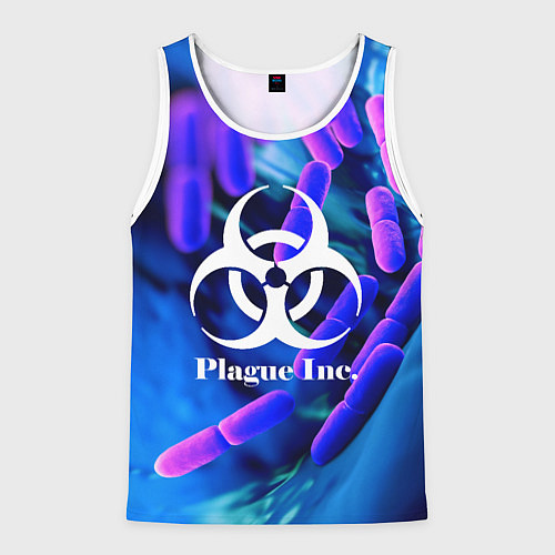 Мужская майка без рукавов PLAGUE INC / 3D-Белый – фото 1