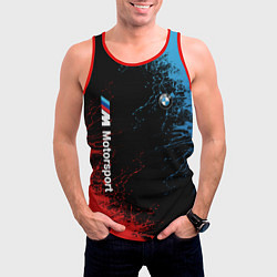 Майка-безрукавка мужская БМВ Мотоспорт, цвет: 3D-красный — фото 2