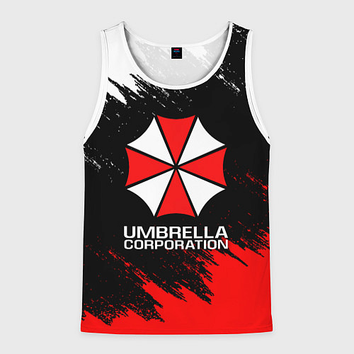 Мужская майка без рукавов UMBRELLA CORP / 3D-Белый – фото 1