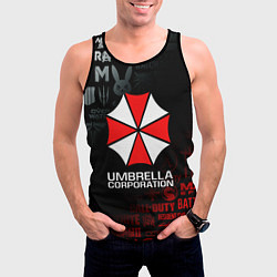 Майка-безрукавка мужская RESIDENT EVIL UMBRELLA CORP, цвет: 3D-черный — фото 2