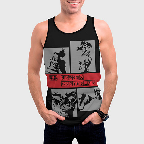 Мужская майка без рукавов Cowboy Bebop anime / 3D-Черный – фото 3