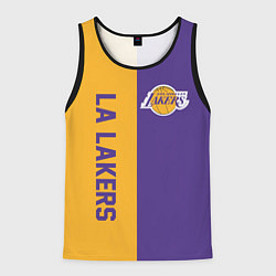 Майка-безрукавка мужская LA LAKERS, цвет: 3D-черный