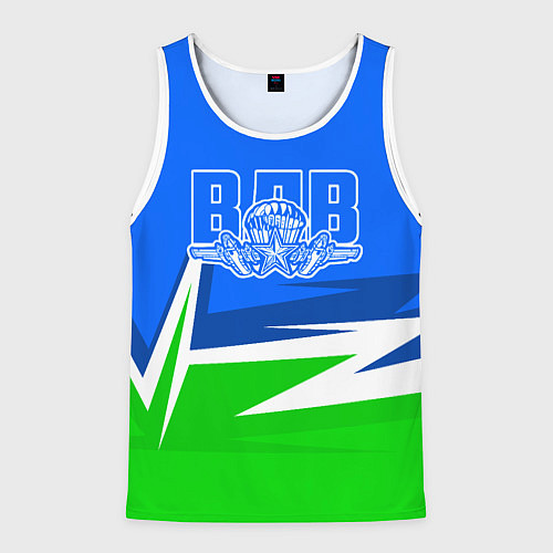 Мужская майка без рукавов ВДВ / 3D-Белый – фото 1