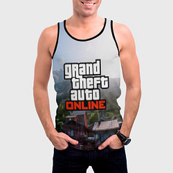 Майка-безрукавка мужская GTA Online, цвет: 3D-черный — фото 2