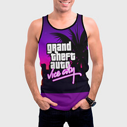 Майка-безрукавка мужская GTA:VICE CITY, цвет: 3D-черный — фото 2