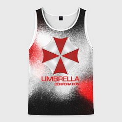 Майка-безрукавка мужская UMBRELLA CORP, цвет: 3D-белый