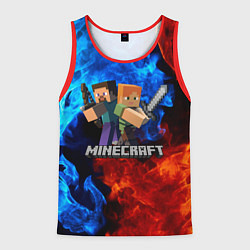 Майка-безрукавка мужская MINECRAFT, цвет: 3D-красный