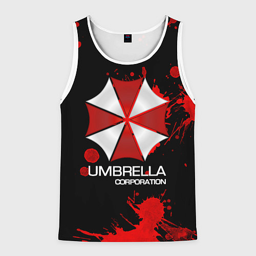 Мужская майка без рукавов UMBRELLA CORP / 3D-Белый – фото 1