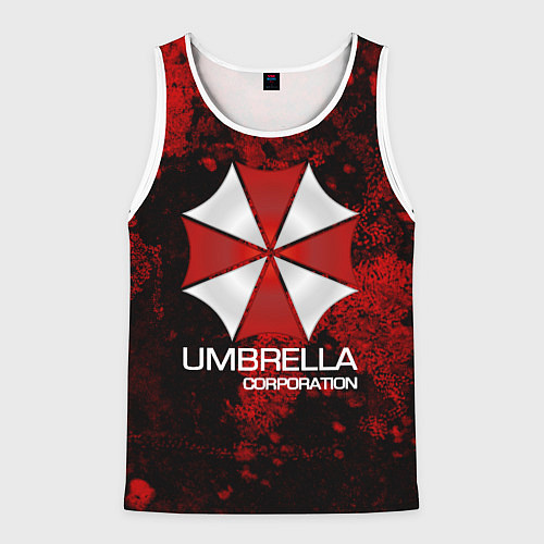 Мужская майка без рукавов UMBRELLA CORP / 3D-Белый – фото 1