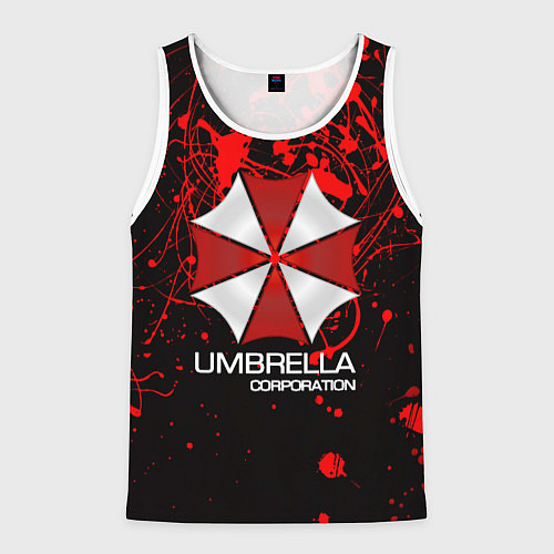 Мужская майка без рукавов UMBRELLA CORP / 3D-Белый – фото 1