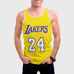 Майка-безрукавка мужская Kobe Bryant 24, цвет: 3D-белый — фото 2