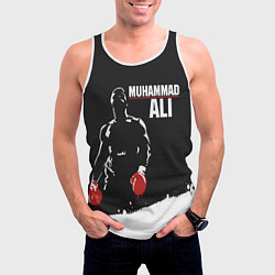 Майка-безрукавка мужская Muhammad Ali, цвет: 3D-белый — фото 2