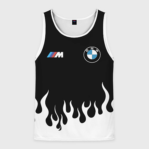 Мужская майка без рукавов BMW БМВ / 3D-Белый – фото 1