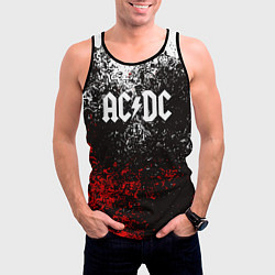 Майка-безрукавка мужская AC DC, цвет: 3D-черный — фото 2