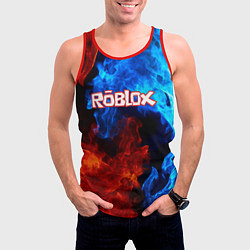 Майка-безрукавка мужская ROBLOX, цвет: 3D-красный — фото 2