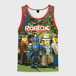 Майка-безрукавка мужская ROBLOX, цвет: 3D-красный