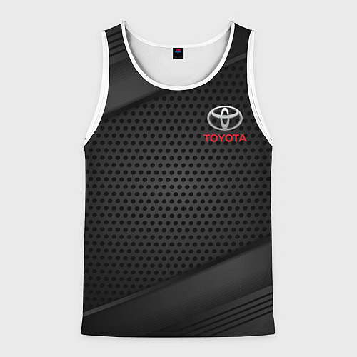 Мужская майка без рукавов TOYOTA / 3D-Белый – фото 1