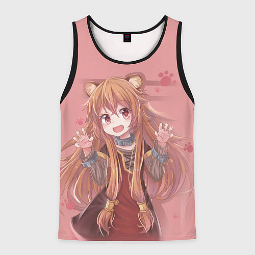 Мужская майка без рукавов Raphtalia / 3D-Черный – фото 1