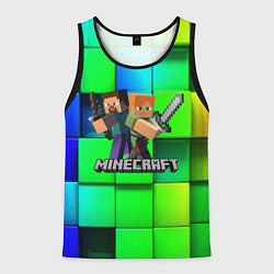 Майка-безрукавка мужская MINECRAFT, цвет: 3D-черный