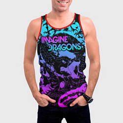 Майка-безрукавка мужская Imagine Dragons, цвет: 3D-красный — фото 2