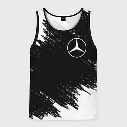 Майка-безрукавка мужская MERCEDES, цвет: 3D-черный