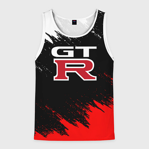 Мужская майка без рукавов NISSAN GTR / 3D-Белый – фото 1