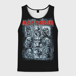 Майка-безрукавка мужская Iron Maiden, цвет: 3D-черный