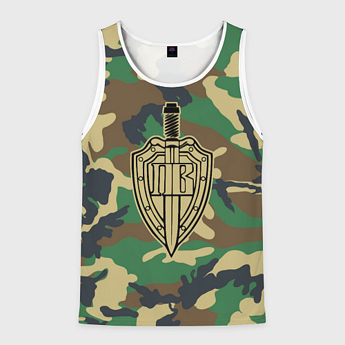 Мужская майка без рукавов Пограничные Войска / 3D-Белый – фото 1