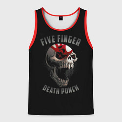 Майка-безрукавка мужская Five Finger Death Punch, цвет: 3D-красный