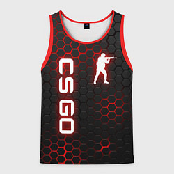 Майка-безрукавка мужская CS GO, цвет: 3D-красный