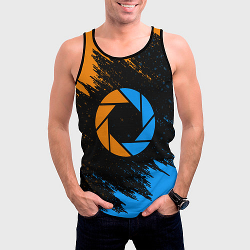 Мужская майка без рукавов PORTAL / 3D-Черный – фото 3