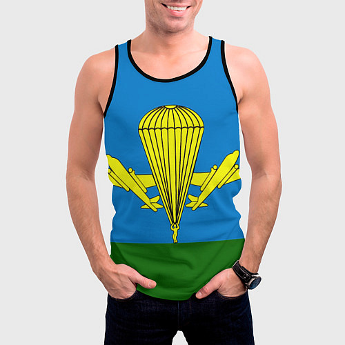 Мужская майка без рукавов ВДВ / 3D-Черный – фото 3