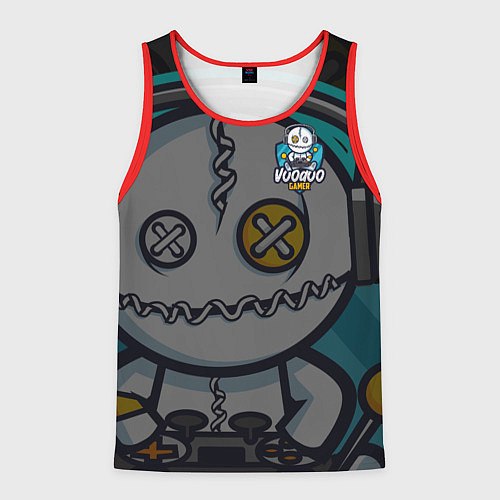 Мужская майка без рукавов Форма Voodoo Gamer / 3D-Красный – фото 1