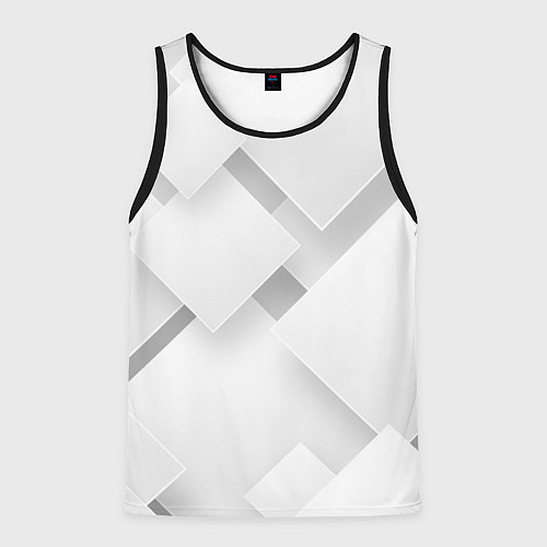 Мужская майка без рукавов Геометрическая Абстракция / 3D-Черный – фото 1