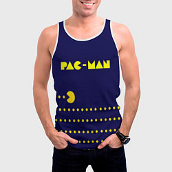 Майка-безрукавка мужская PAC-MAN, цвет: 3D-белый — фото 2