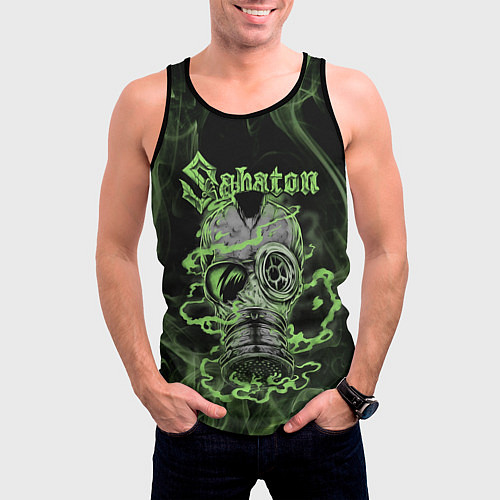 Мужская майка без рукавов Toxic Sabaton / 3D-Черный – фото 3