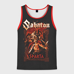 Майка-безрукавка мужская Sabaton - Sparta, цвет: 3D-красный